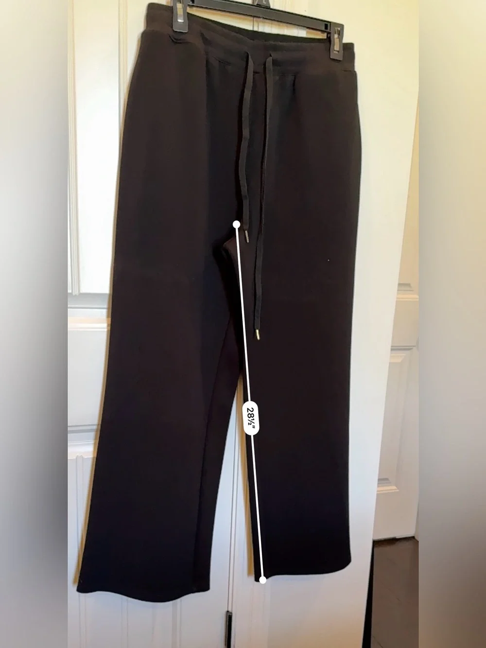 Amazon Black Quarter Zip Pull-Over and Wide-Leg Pull-On Track Pants Set - Picture 4 of 9
